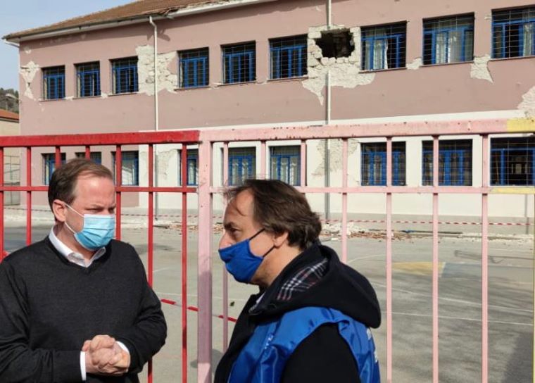 Κ. Καραμανλής από Δαμάσι Τυρνάβου: «Άμεση επιδότηση ενοικίου στους σεισμόπληκτους»