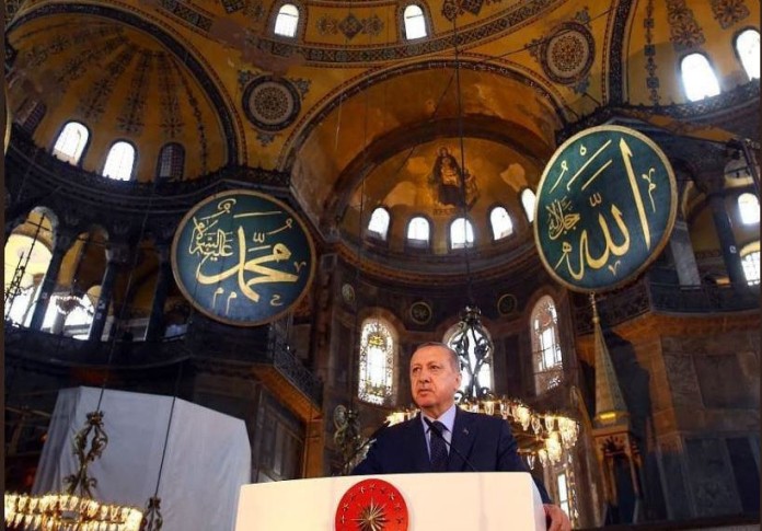 Ερντογάν: Κάναμε τζαμί την Αγιά Σοφία “σπάζοντας” τα δεσμά της - dimoprasiongr